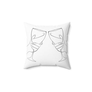 Cheers Polyester Square Pillow